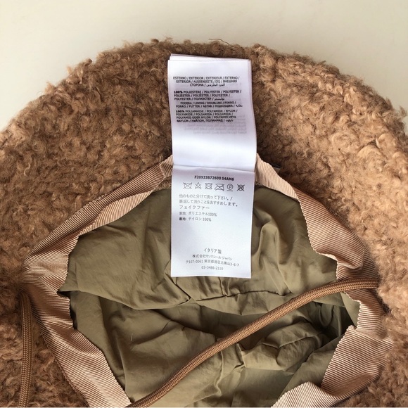 Moncler Toggle Ties Faux-shearling Bucket Hat - Picture 9 of 10